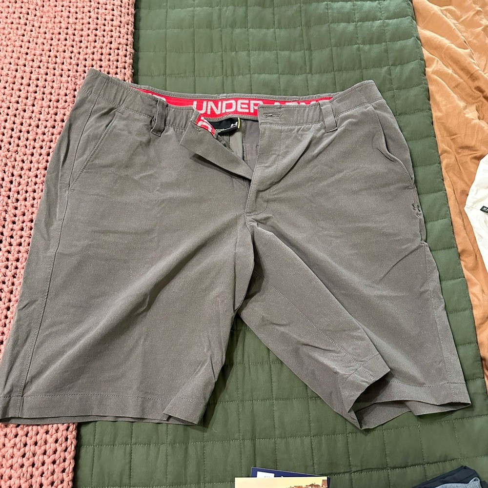Lightly used hybrid under armour shorts